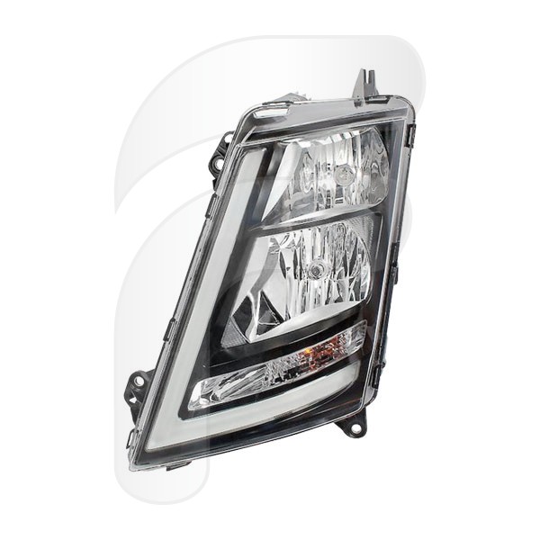 HEADLAMPS HEADLIGHT LEFT VOLVO BLACK ELECTRIC